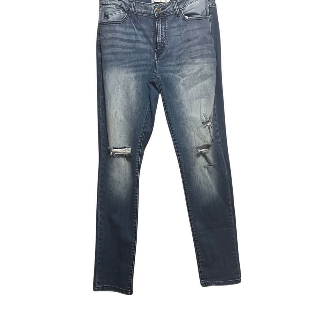 KanCan Jeans Women's Size 30 Distressed Blue Denim‎ Skinny Fit Pants